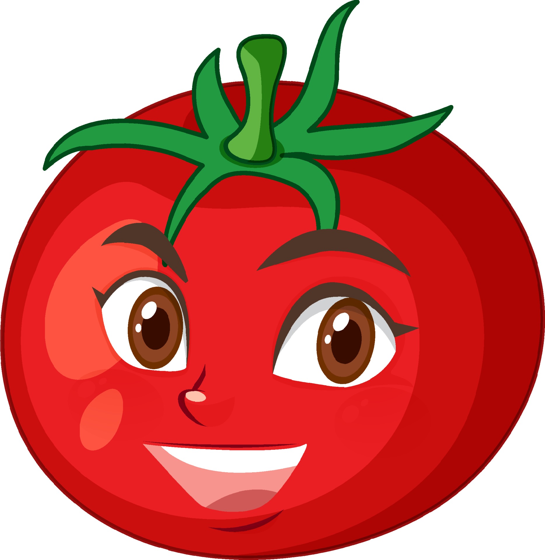Tomato Cartoon Vector Art, Icons, and Graphics for Free Download
