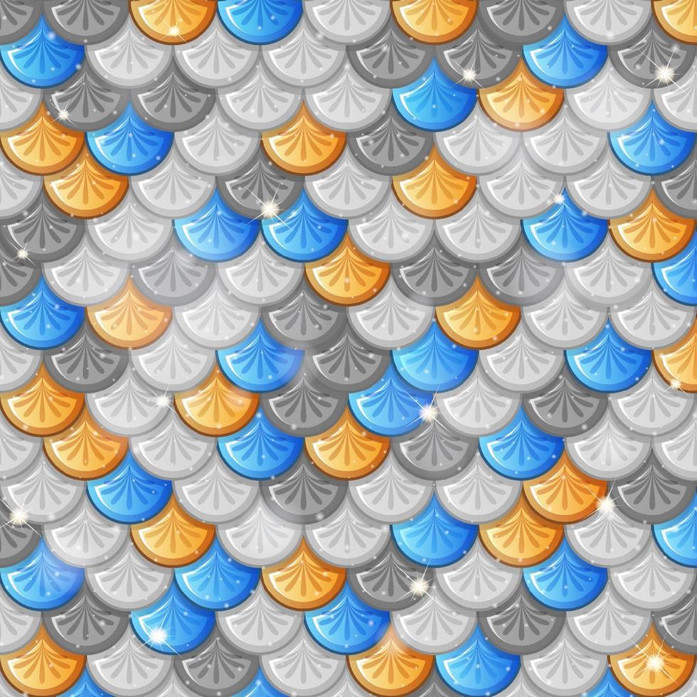 Fish scale seamless pattern background vector