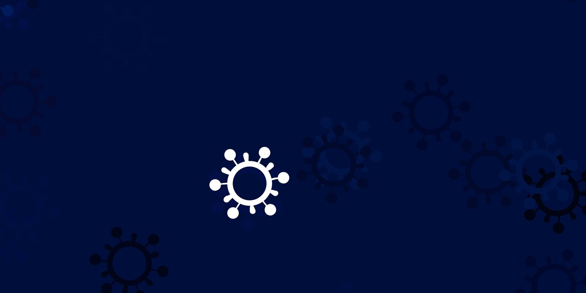 Light blue vector texture with disease symbols.