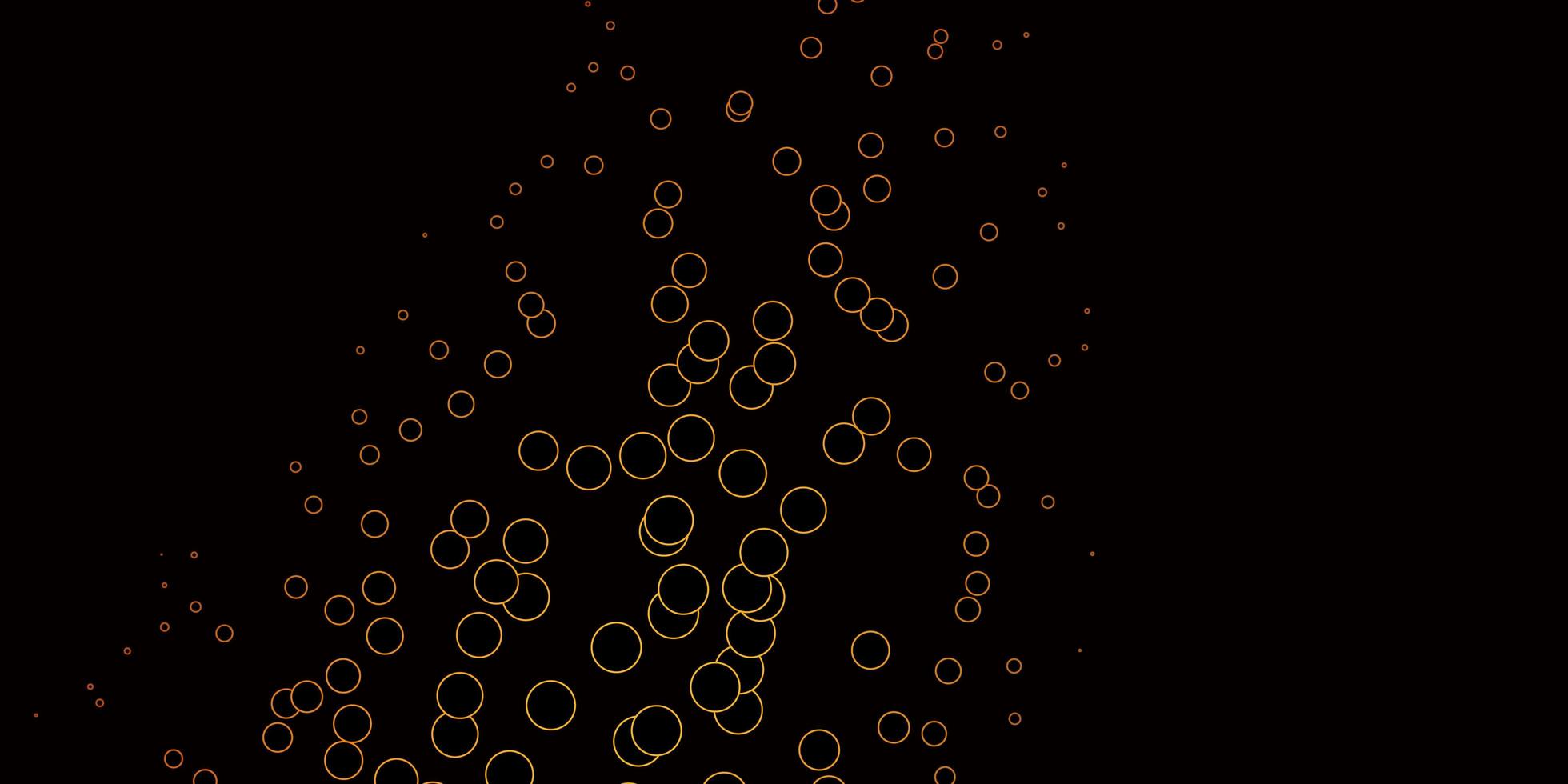 Dark Orange vector layout with circle shapes.