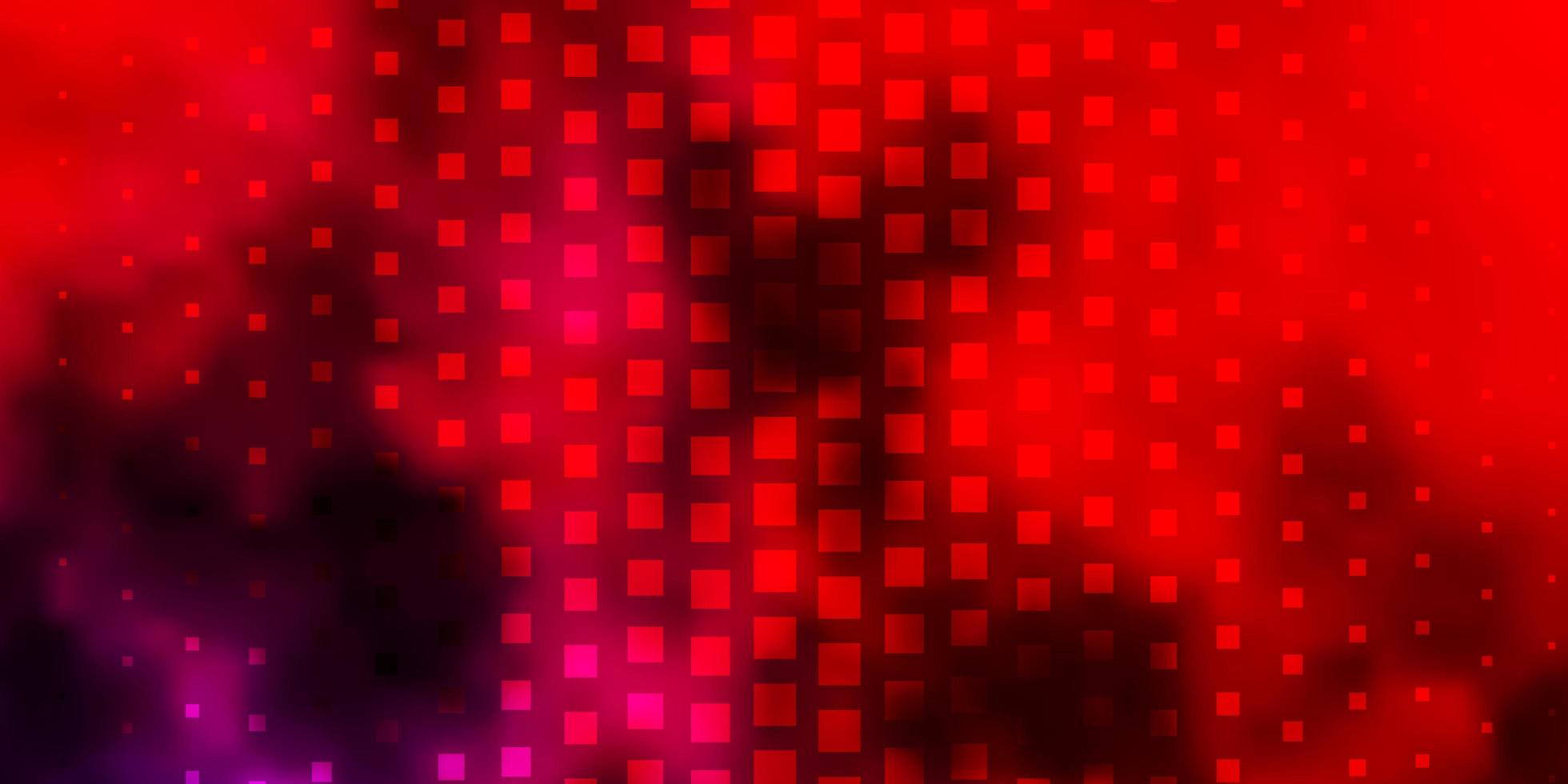 Fondo de vector rosa claro, rojo con rectángulos.