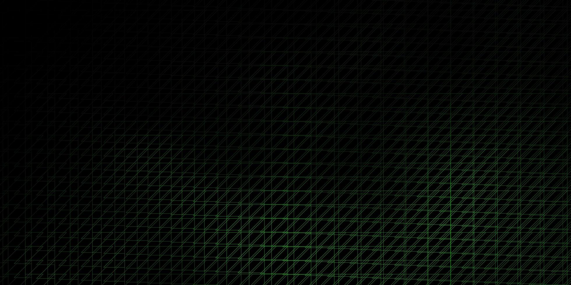diseño de vector verde oscuro con líneas.