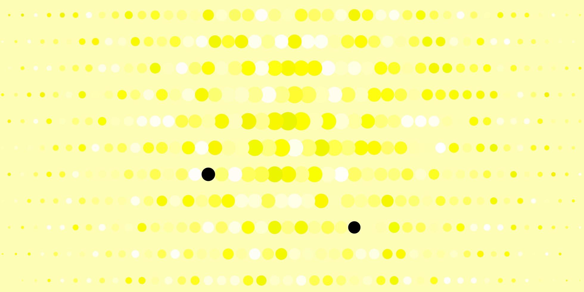 Dark Yellow vector template with circles.