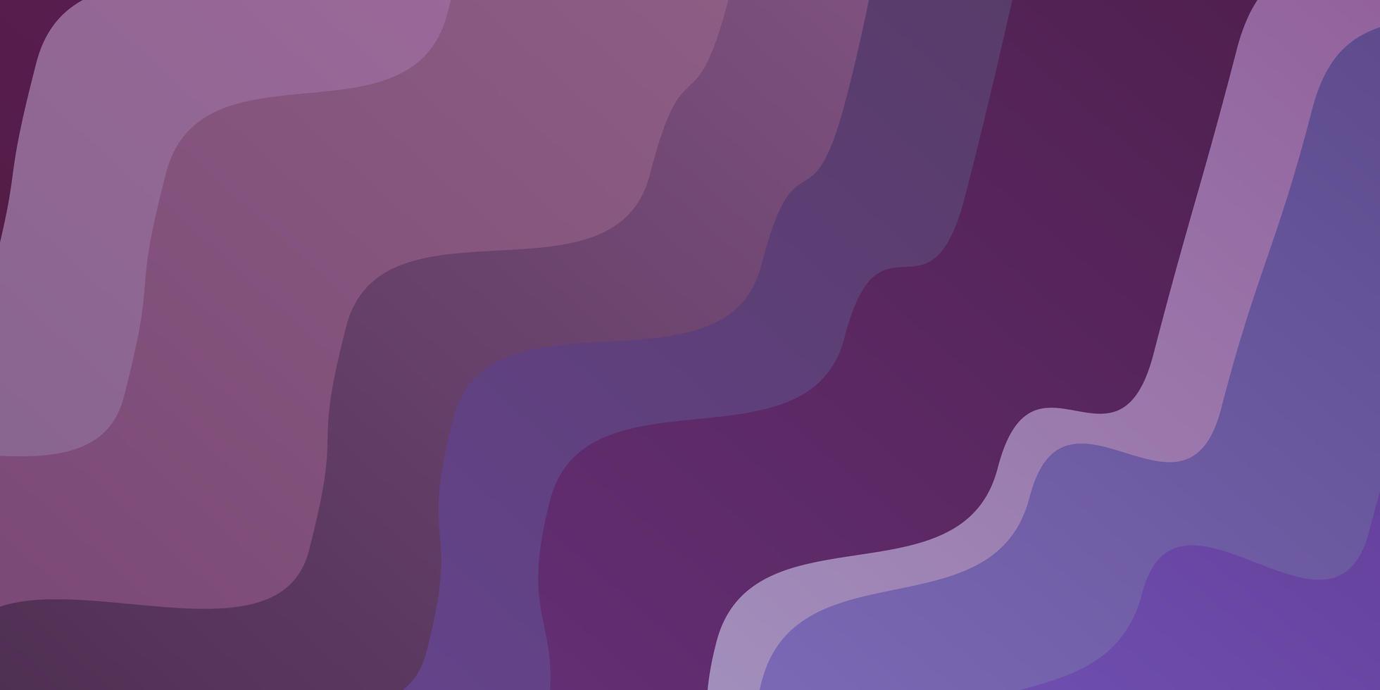 Light Purple vector background with bent lines.