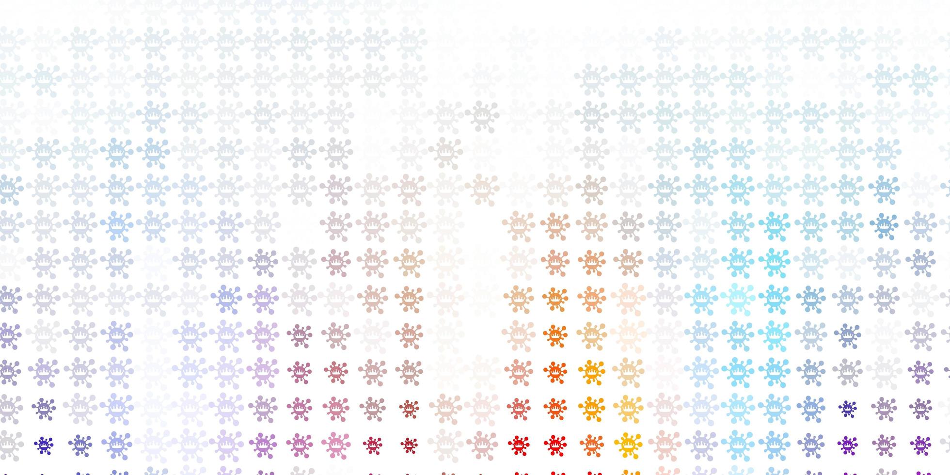 Light Blue, Red vector texture with disease symbols.