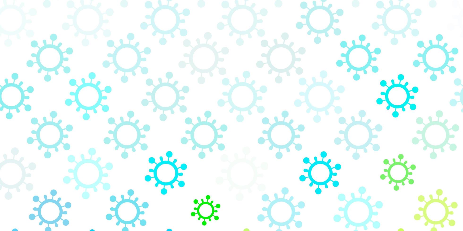 Light Blue, Red vector texture with disease symbols.