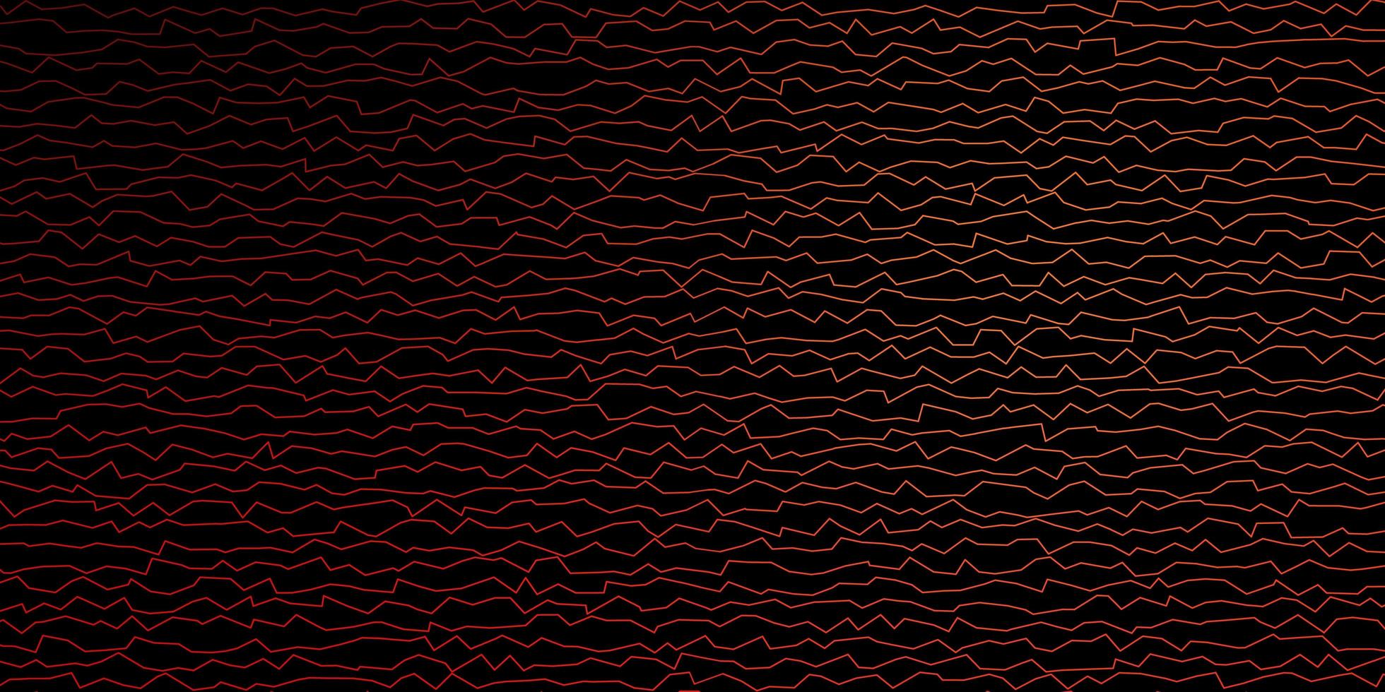 Dark Red vector texture with curves.