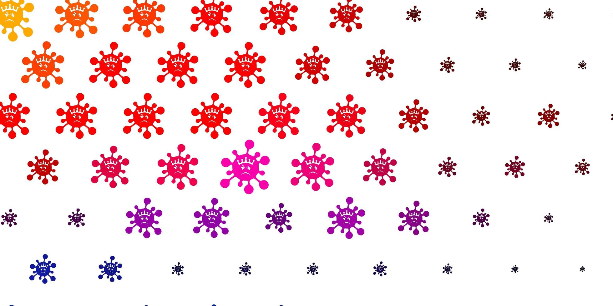 Light Blue, Red vector texture with disease symbols.