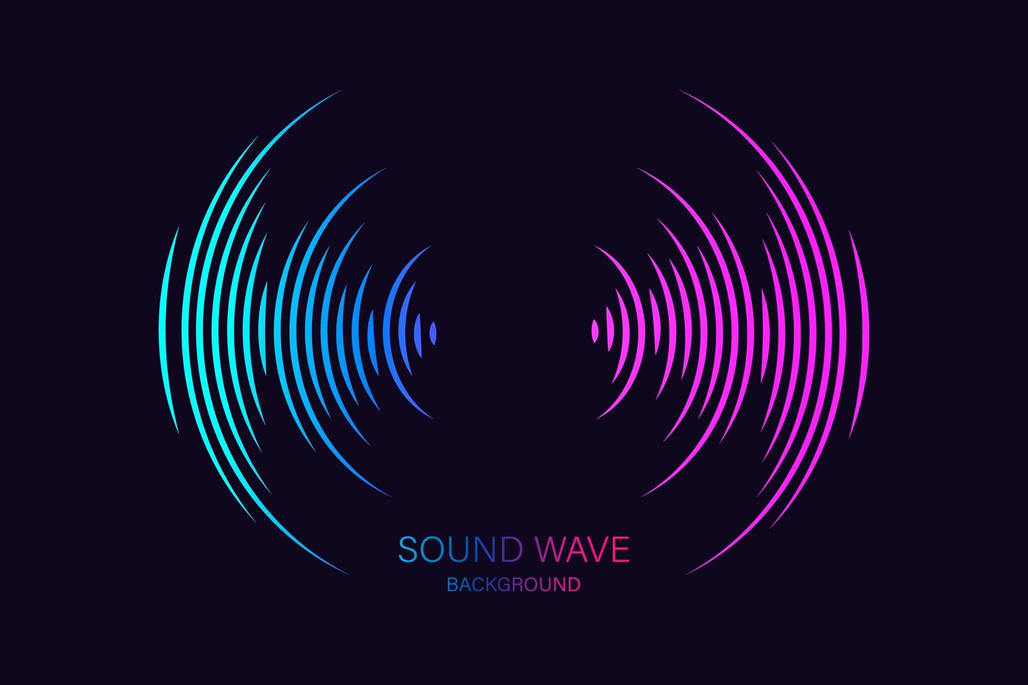 ecualizador de ondas de sonido adecuado para póster vector