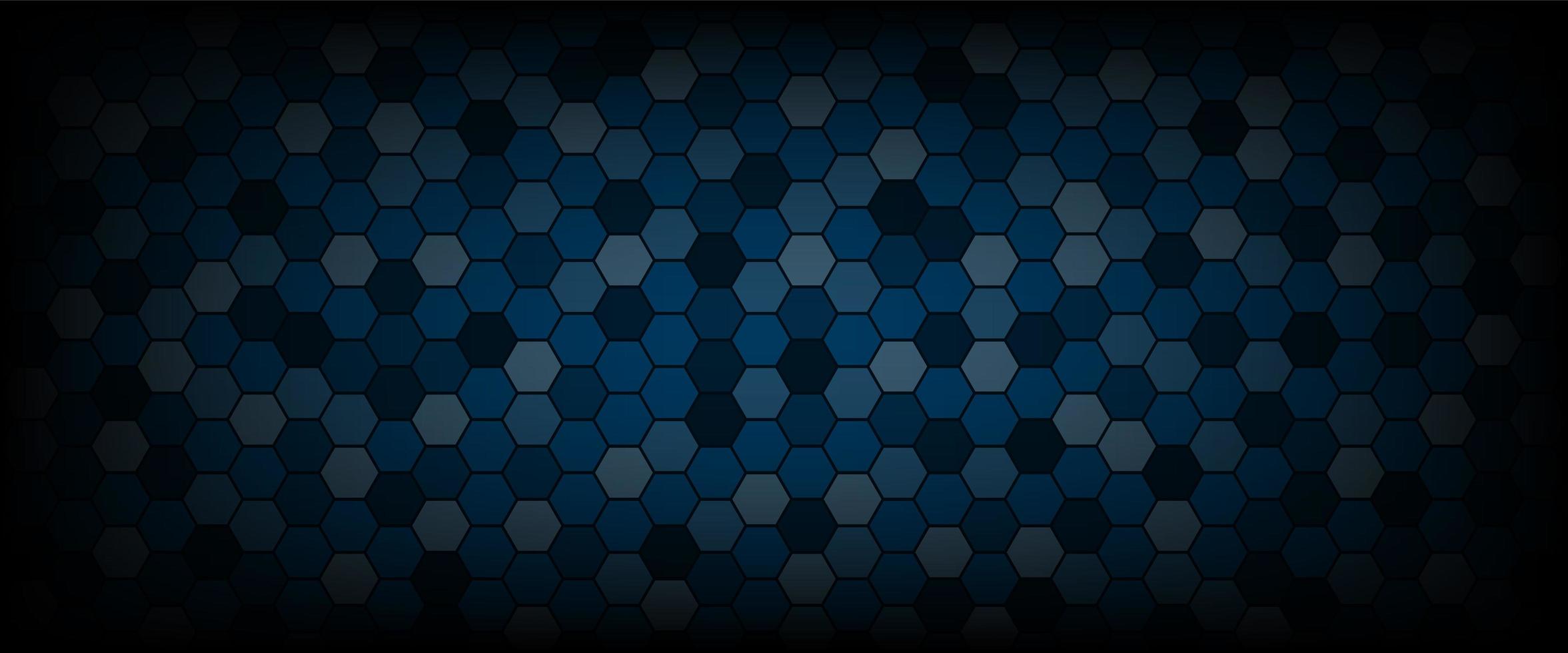 Technological hexagon pattern background vector