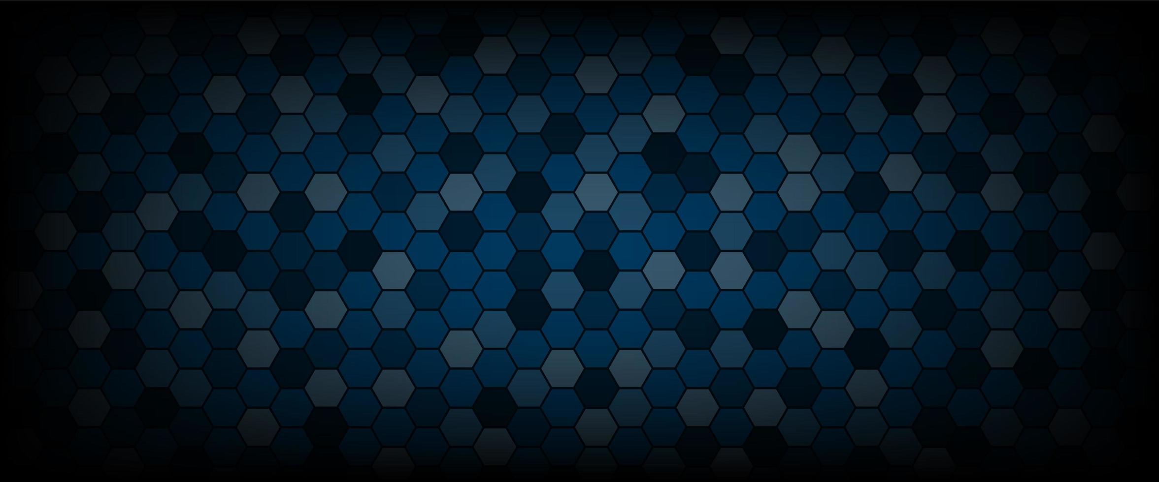 Technological hexagon pattern background vector