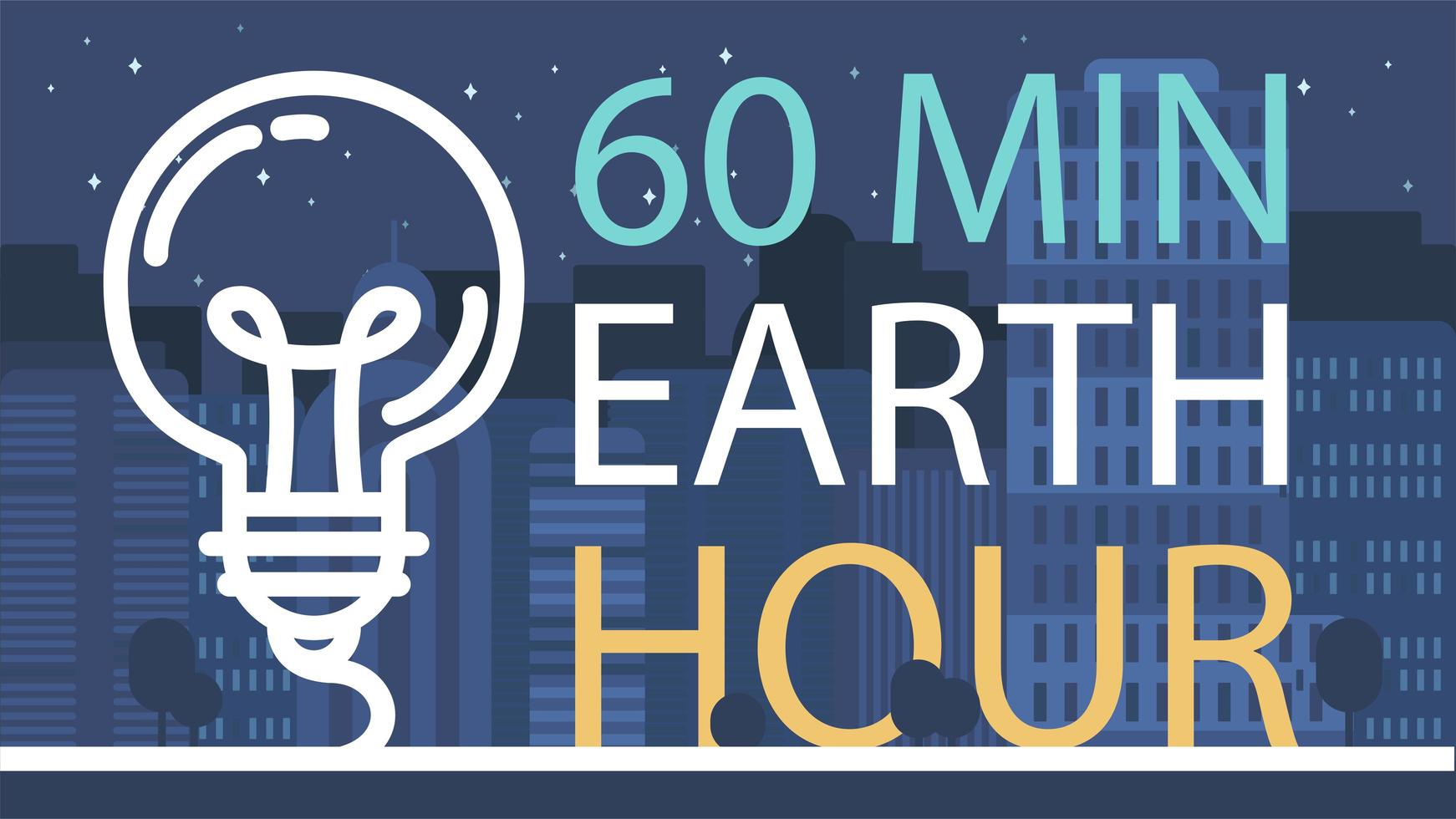 Earth Hour Banner vector