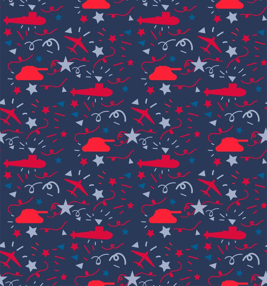 Military seamless pattern vector