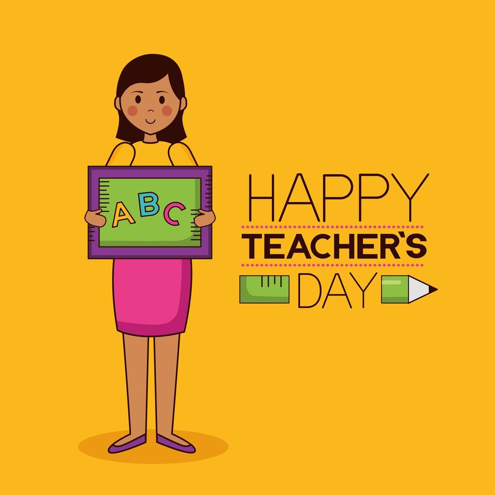 Teacher's day celebration design vector