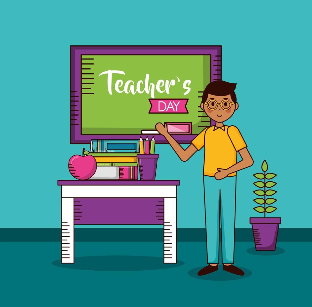 Teacher's day celebration design vector