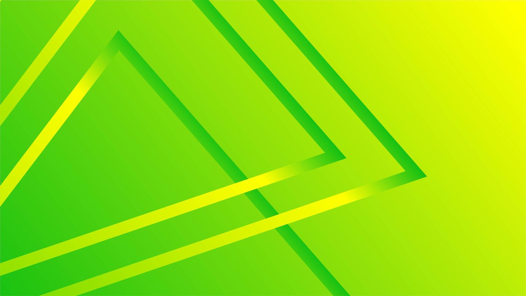 Neon yellow green geometric background vector