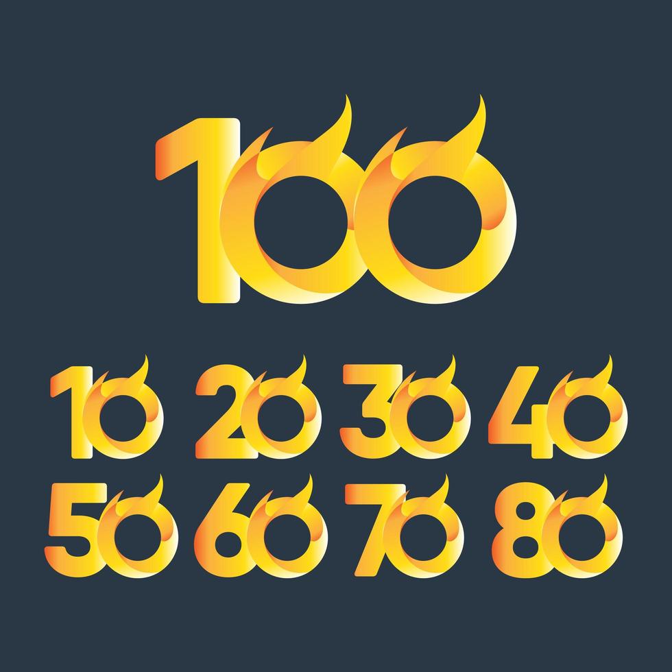 100 Years Anniversary Celebration Vector Template Design Illustration