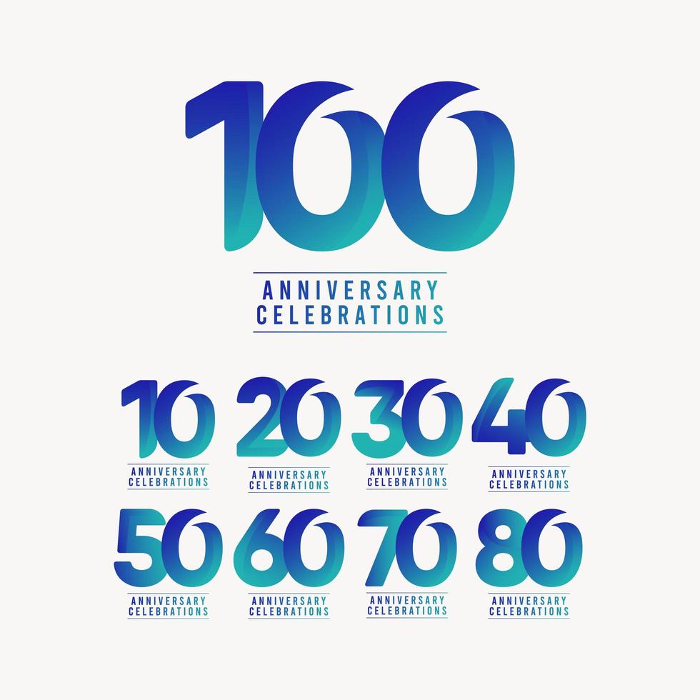 100 Years Anniversary Celebrations Vector Template Design Illustration