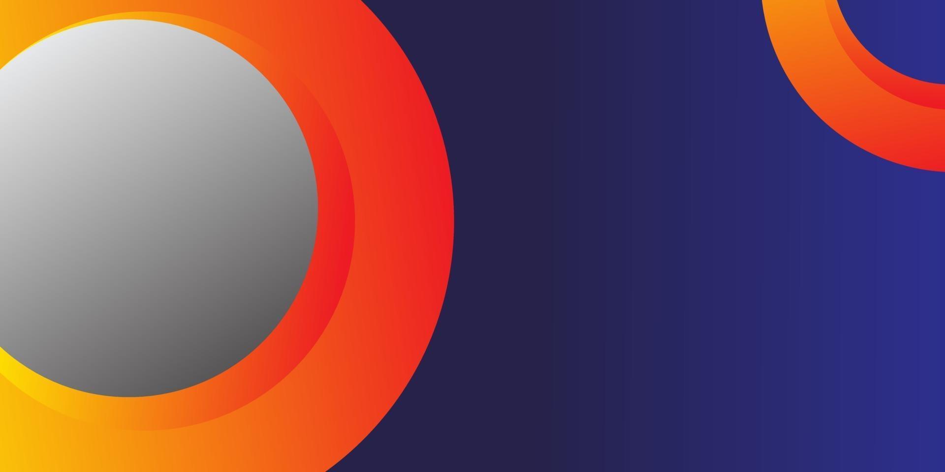 Abstract circle element with dark blue background vector