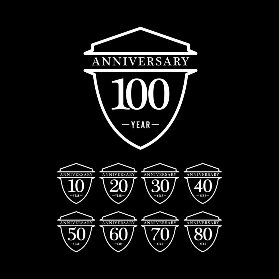 100 Years Anniversary Celebration Number Text Vector Template Design Illustration