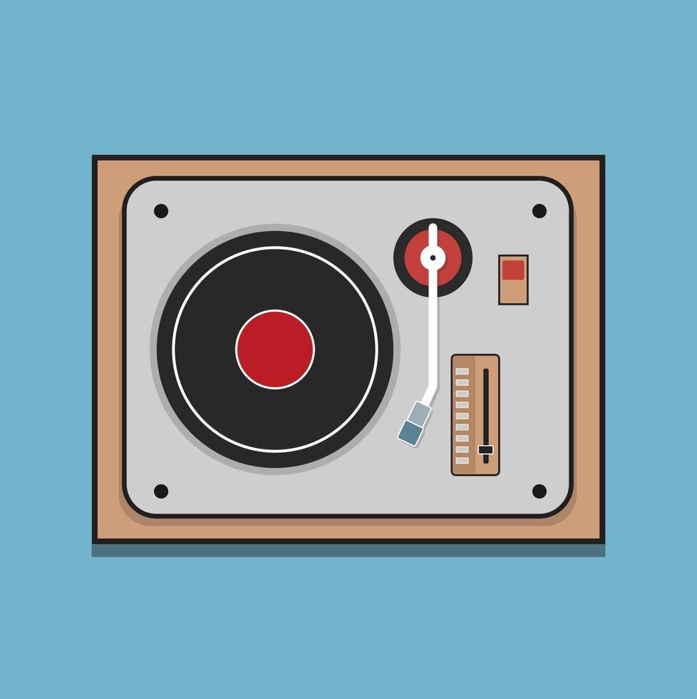 Dj mixer. Flat design with particles for your party flyer vector