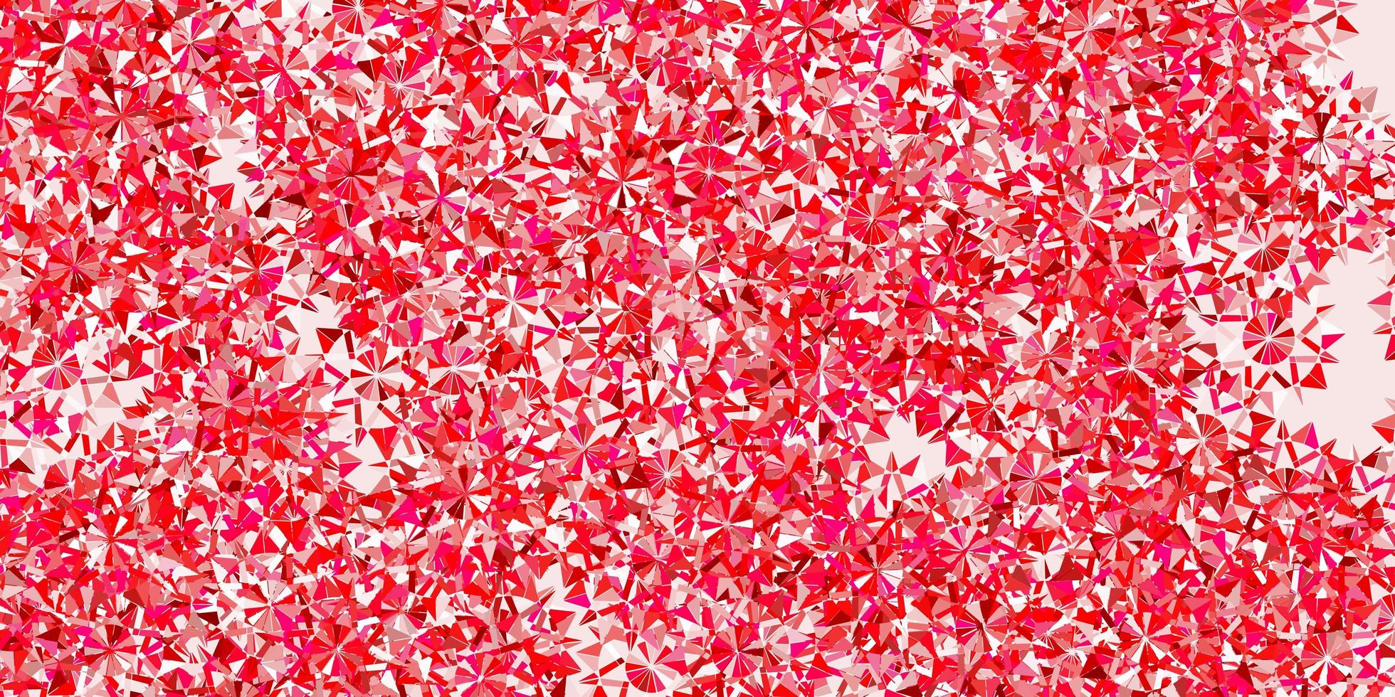 Light pink vector background with christmas snowflakes.