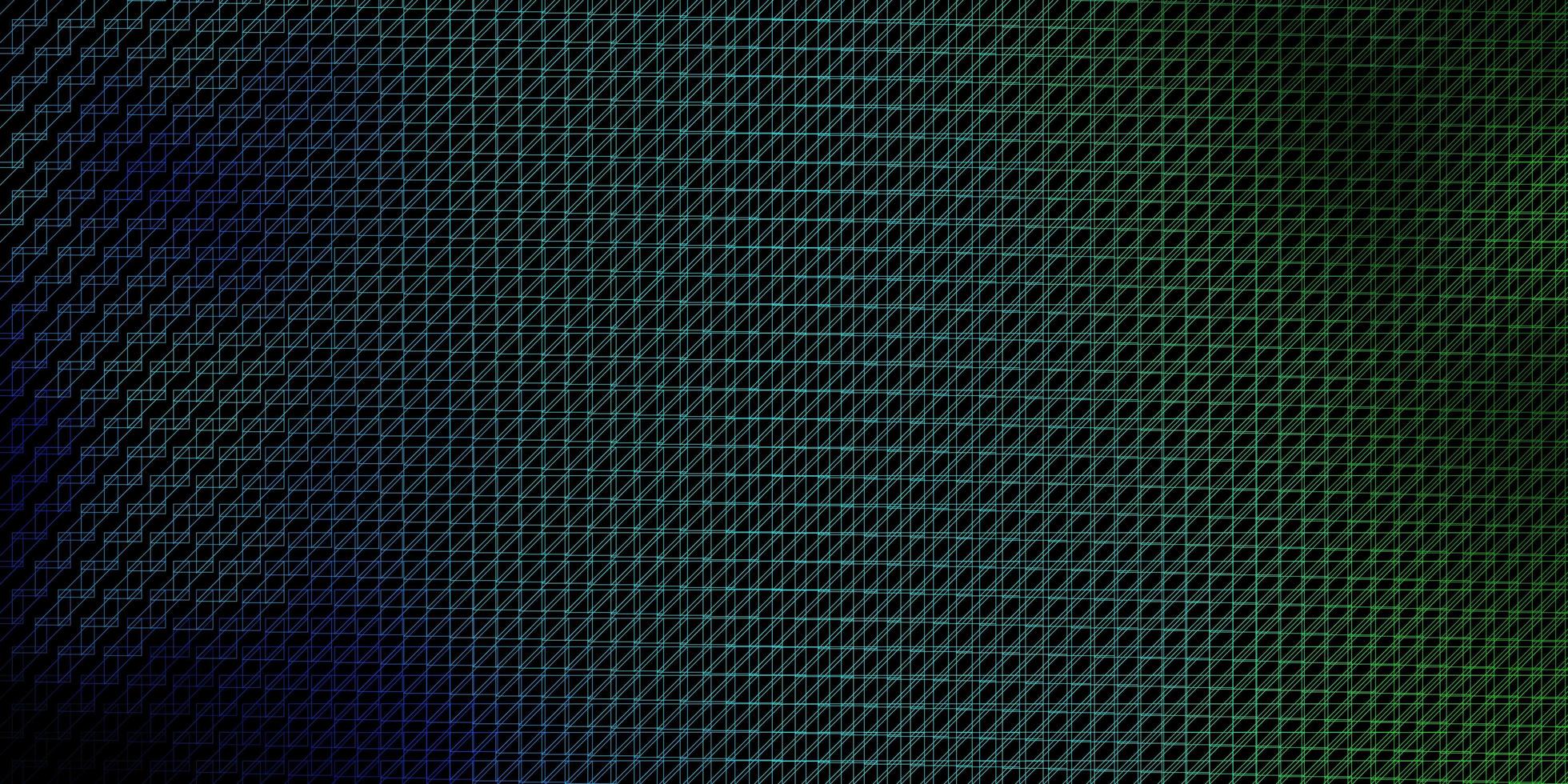 Fondo de vector azul oscuro, verde con líneas.