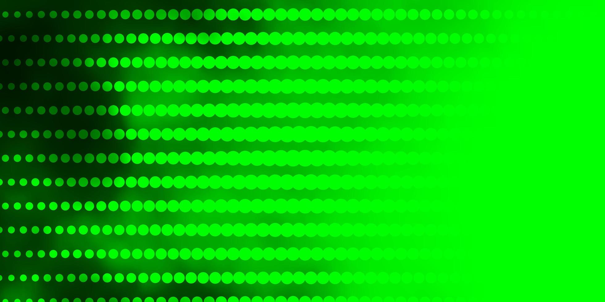 Light Green vector pattern with circles.