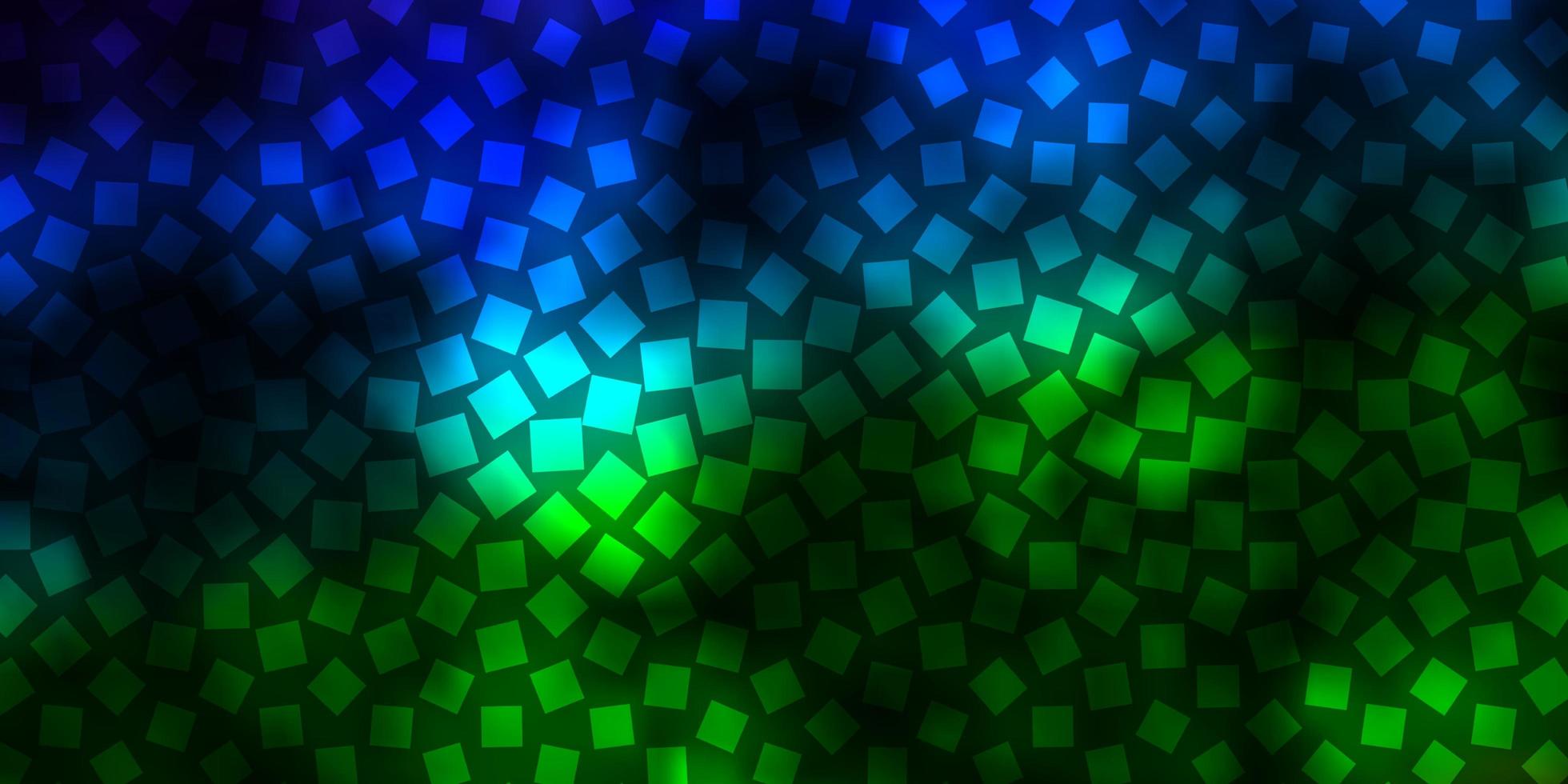 Dark Blue, Green vector backdrop with rectangles.