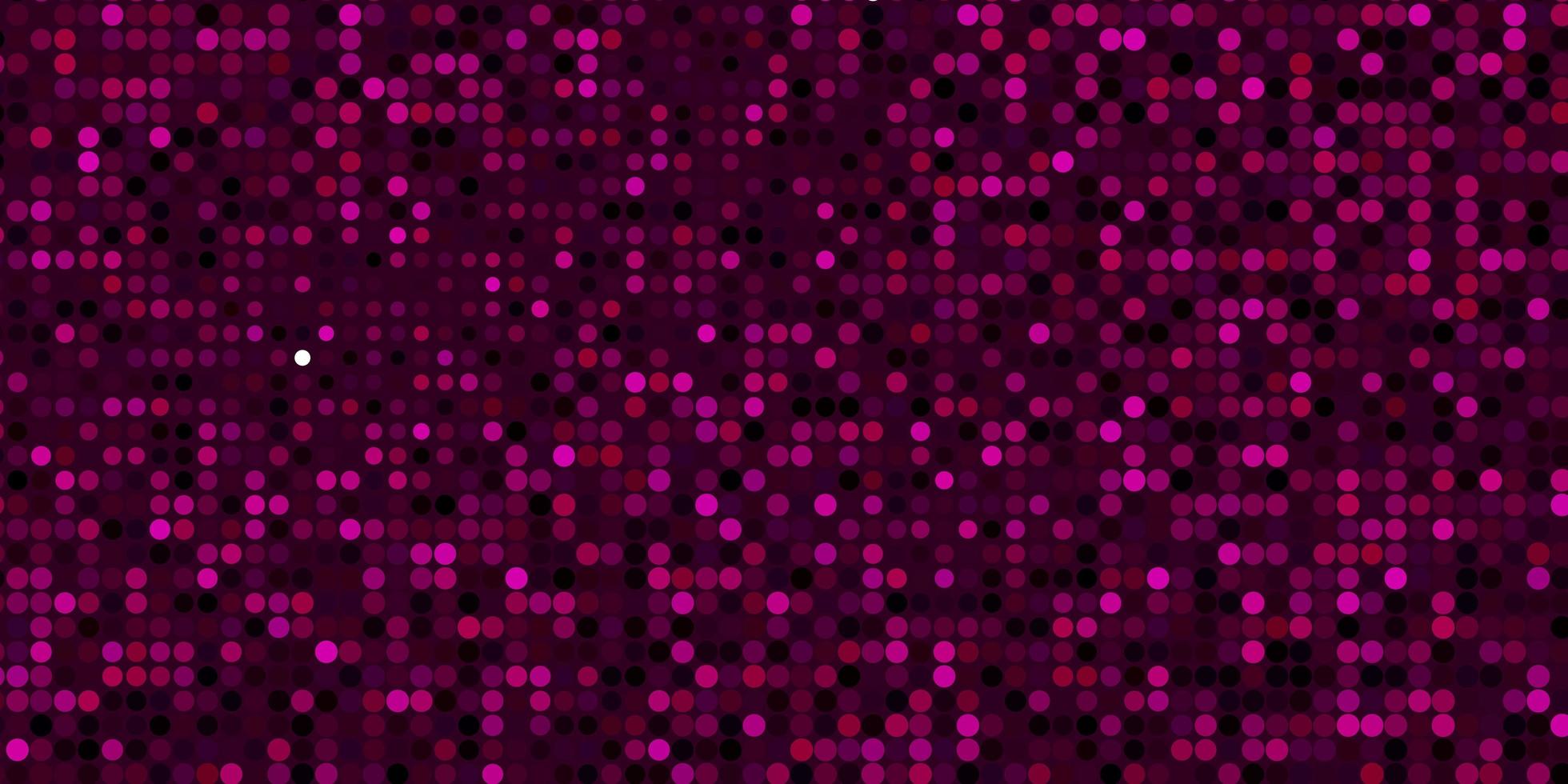 Dark Pink vector background with spots.