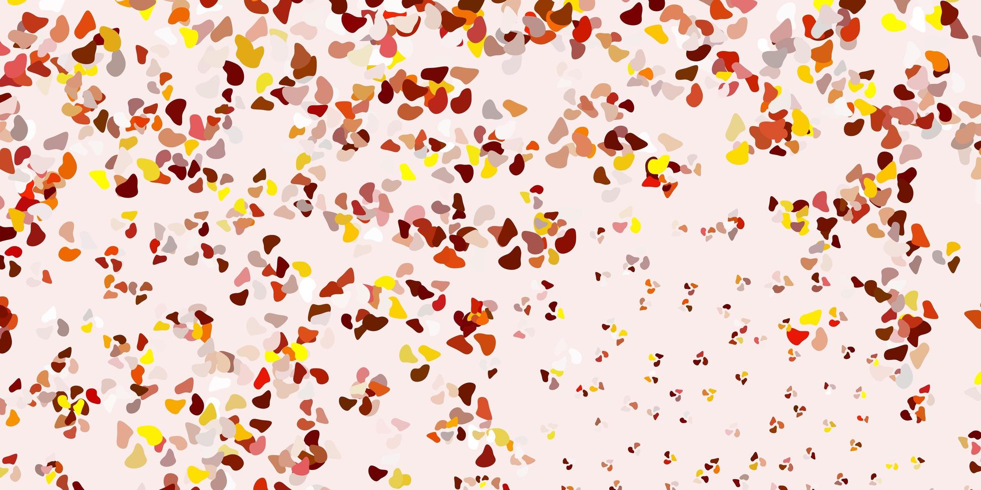 Light yellow vector template with abstract forms.