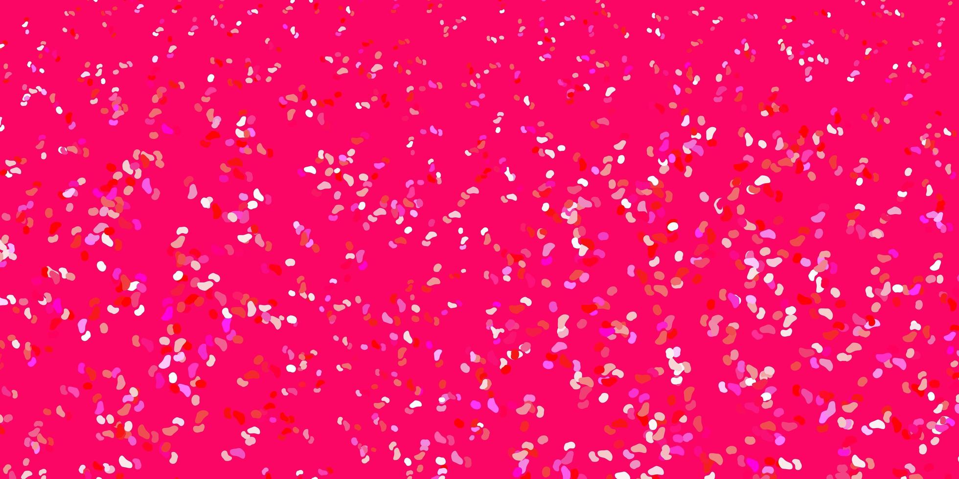 Light pink, yellow vector pattern with abstract shapes.