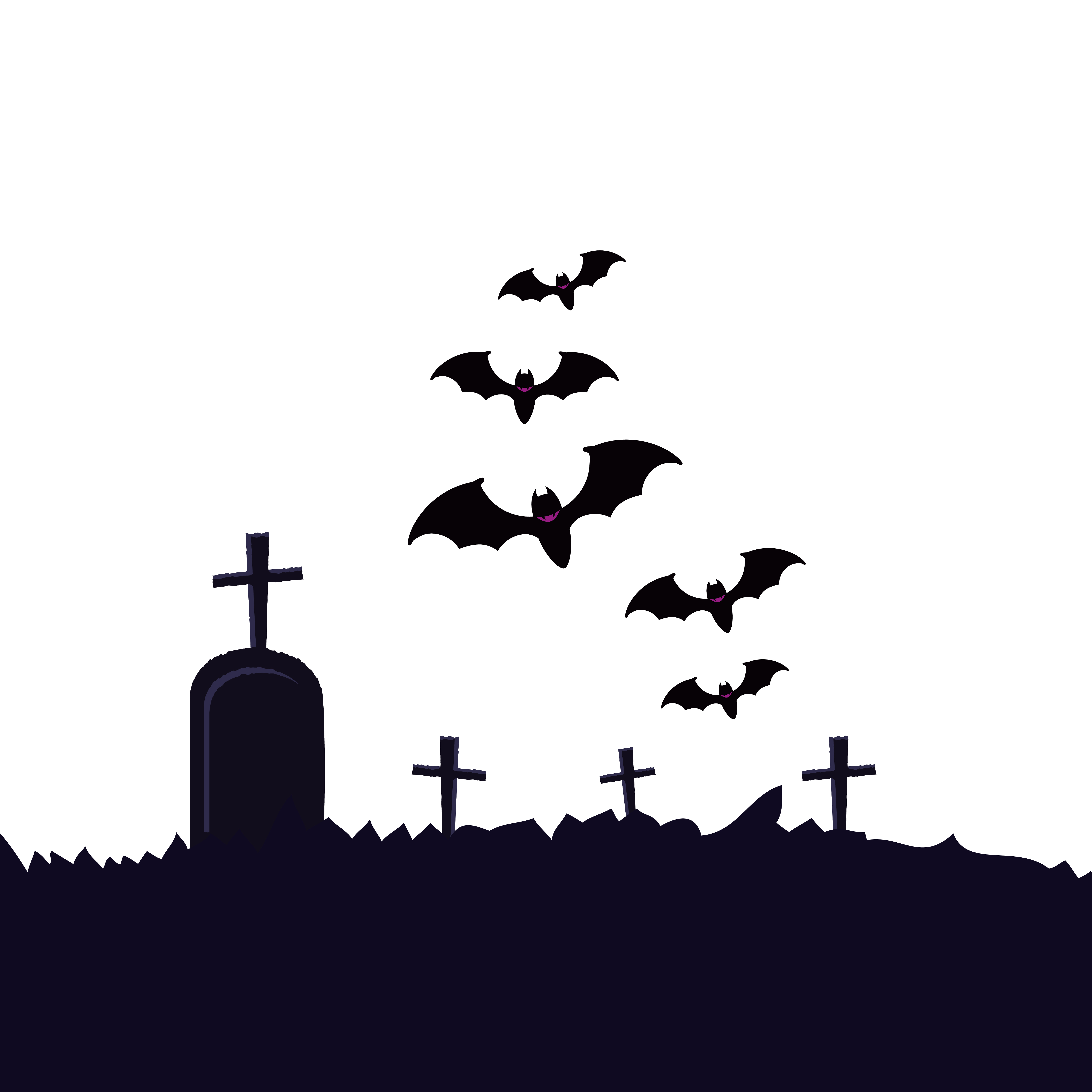 Halloween vampire in the night cemetery Stock Vector by ©stekloduv 85212316