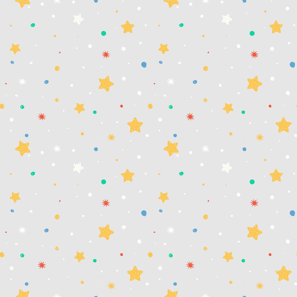 Seamless pattern with space concept vector