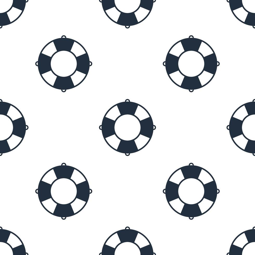 Seamless life ring pattern background,Vector and Illustration. vector