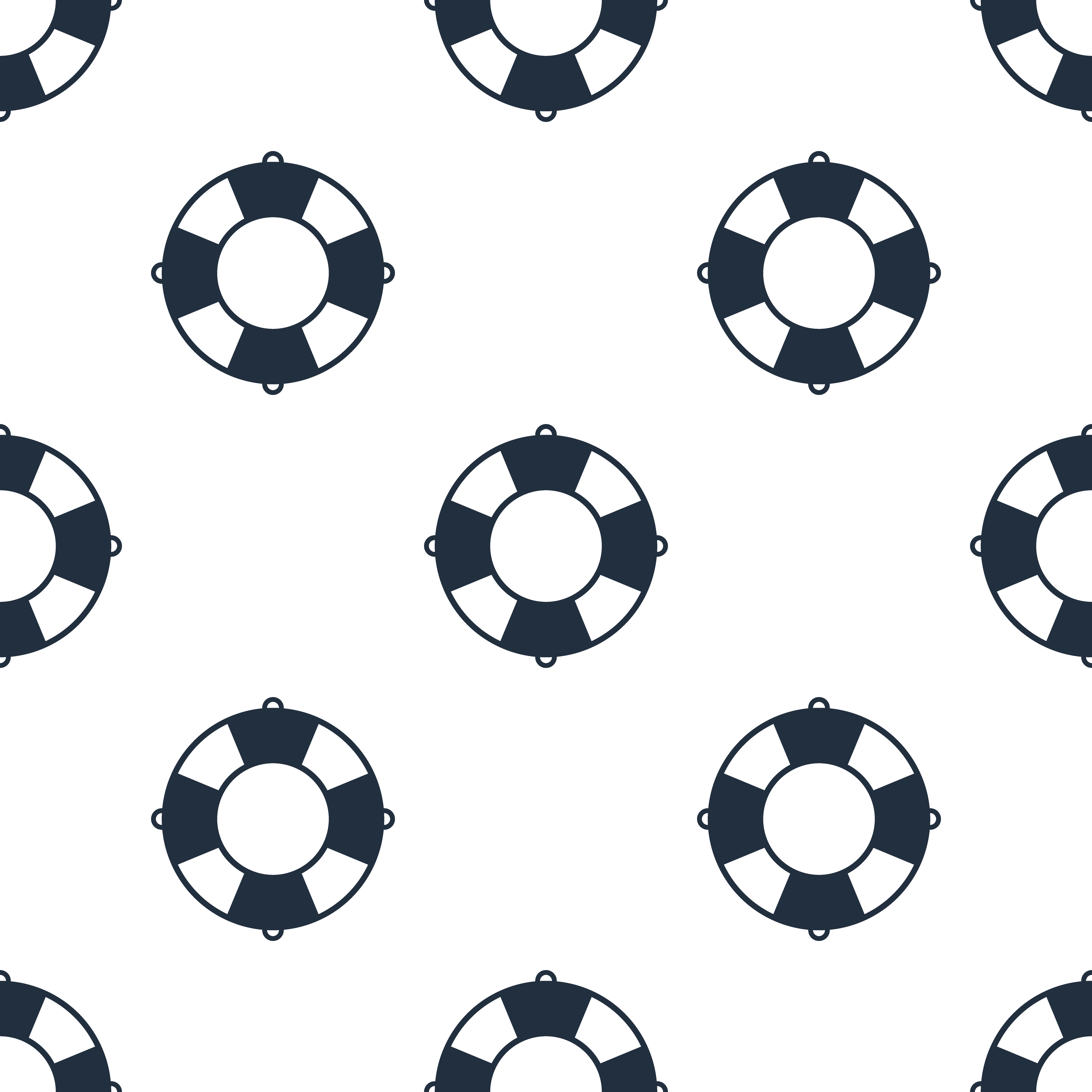 Seamless life ring pattern background,Vector and Illustration. 1952088