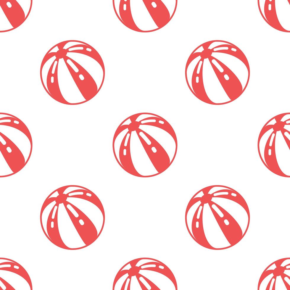 Seamless beach ball pattern background,Vector and Illustration. vector