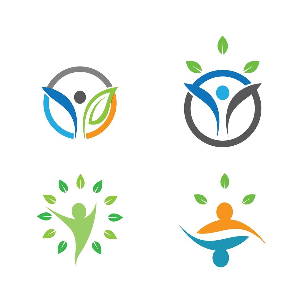bienestar logo imagenes diseño vector
