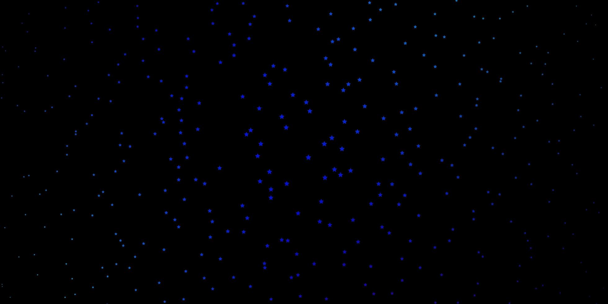 Dark Blue, Red vector background with colorful stars.