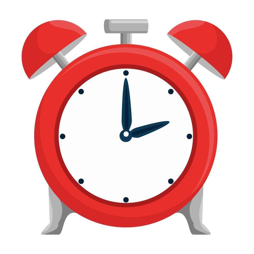 icono de recordatorio de hora de reloj despertador vector