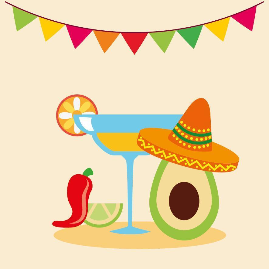 diseño vectorial de tequila mexicano vector