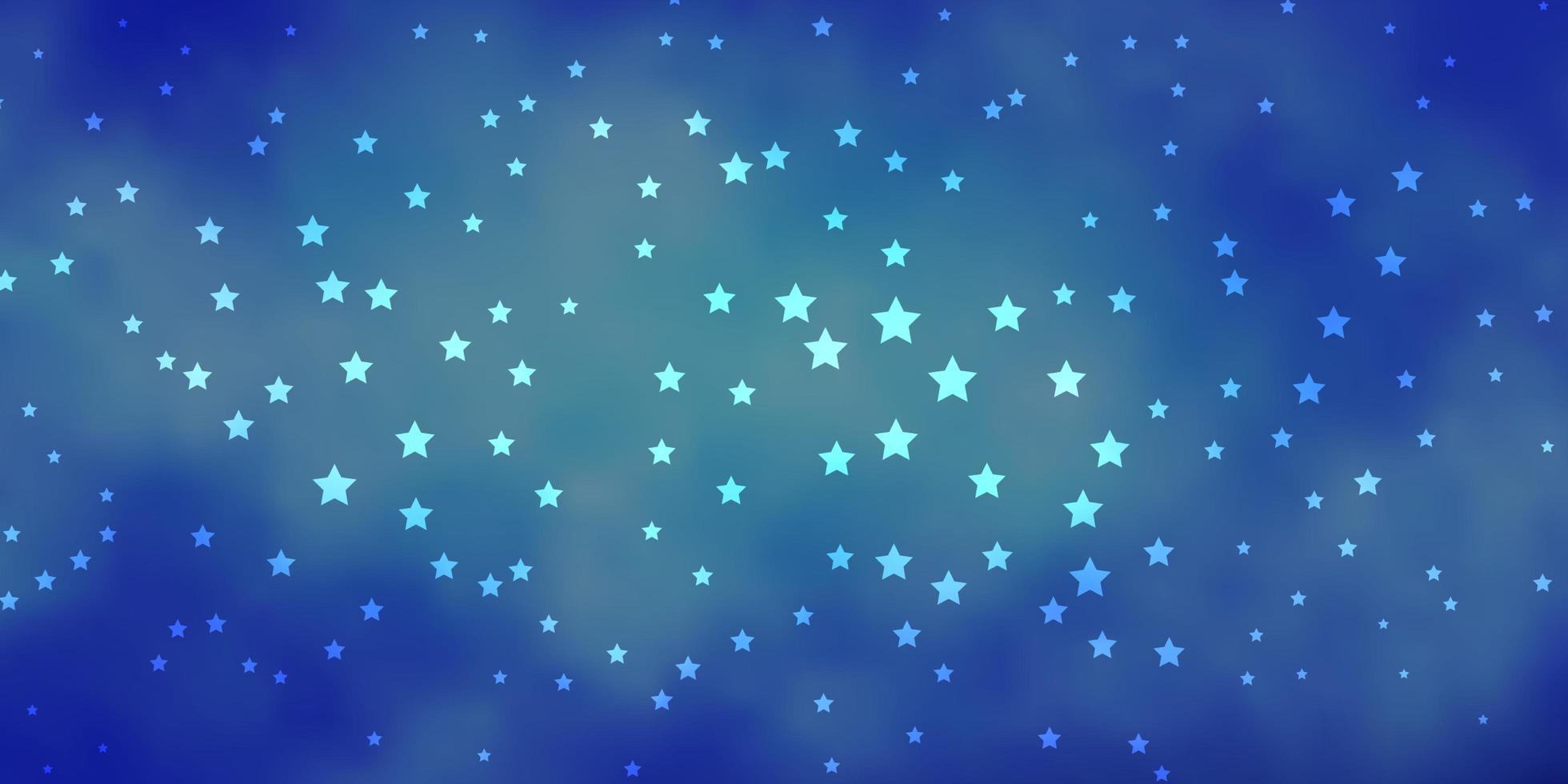 Dark Blue, Red vector background with colorful stars.