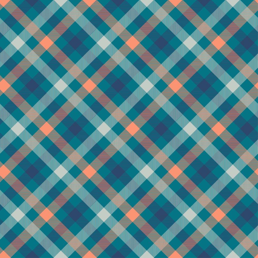 Tartan blue color seamless vector pattern