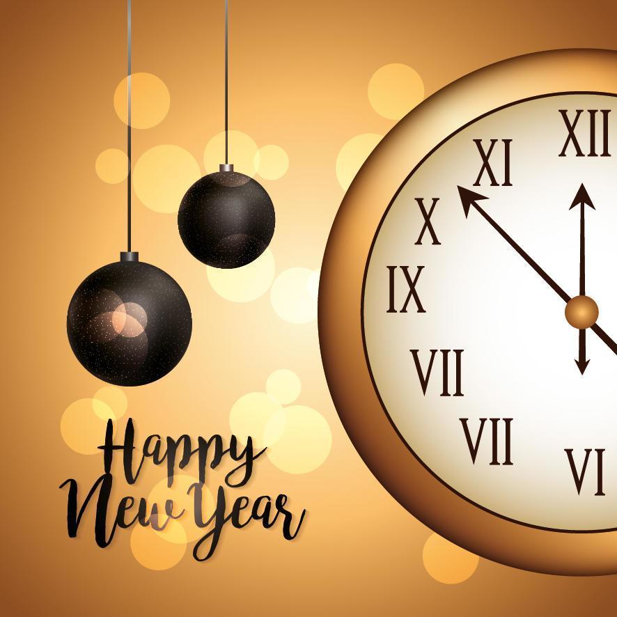 Happy new year vector design