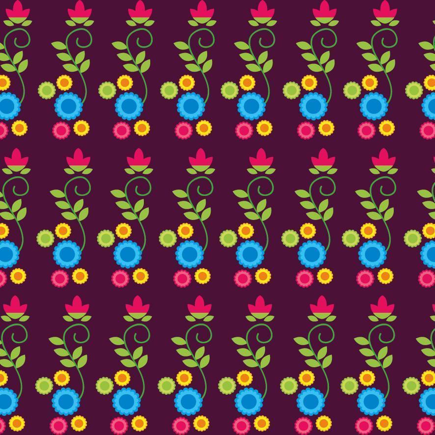 Floral pattern background vector