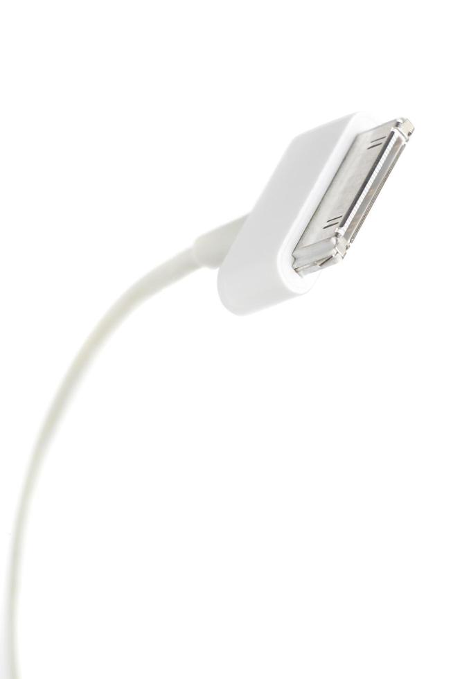 Cable blanco de 30 pines para cargar smartphone foto