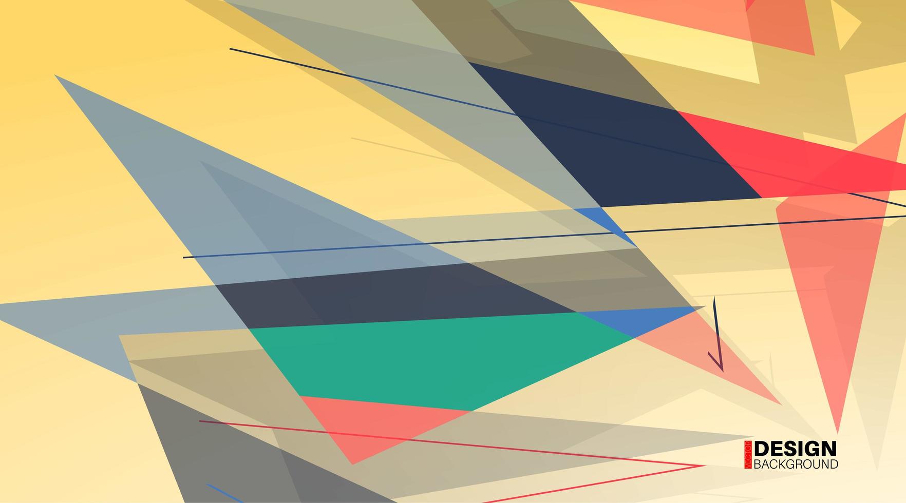 fondo abstracto geométrico. superposición de formas modernas vector