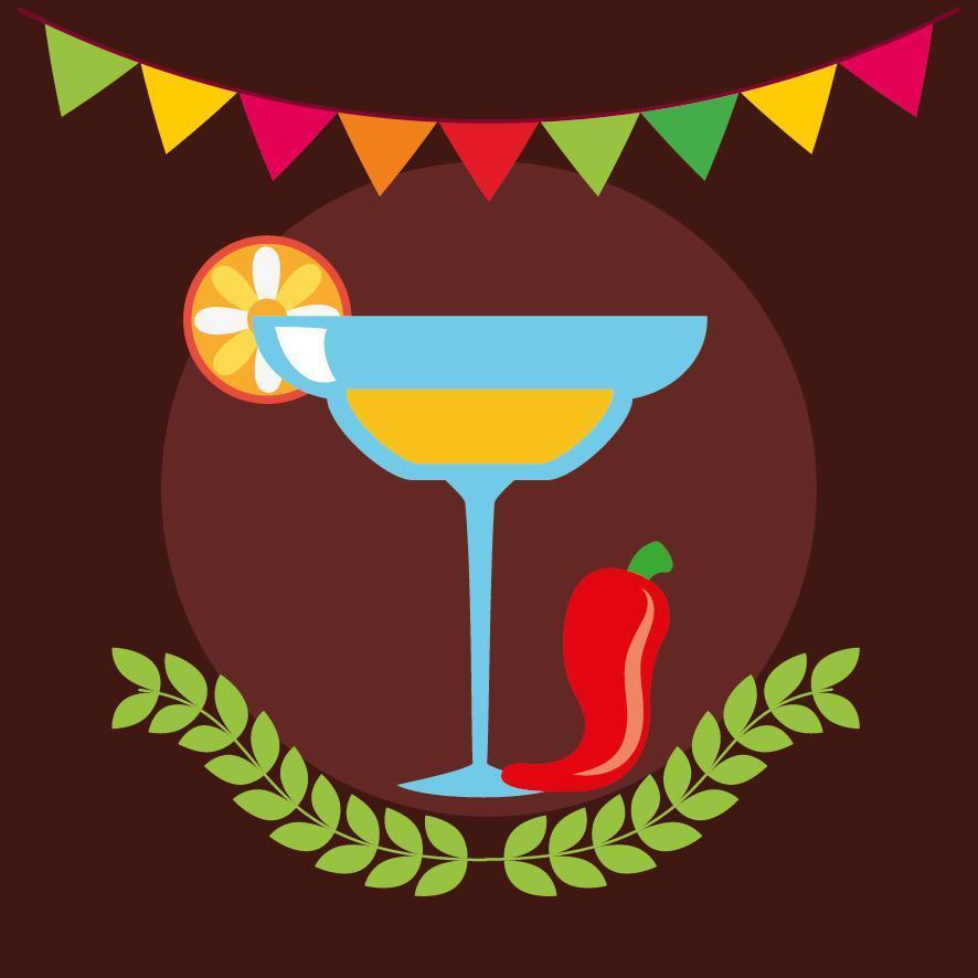 diseño vectorial de tequila mexicano vector
