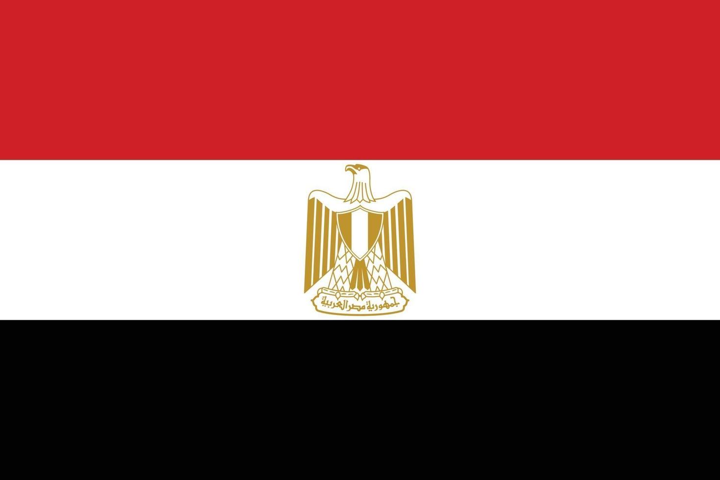 Egypt flag vector isolate banner print illustration.eps