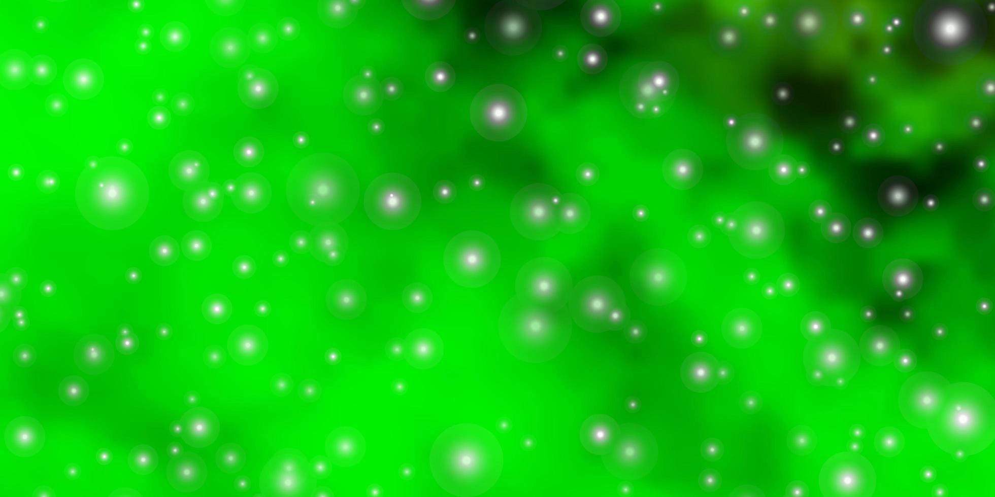 Light Green, Yellow vector texture with beautiful stars.
